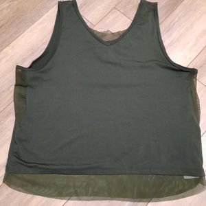 EUC Zyia XL olive green tank